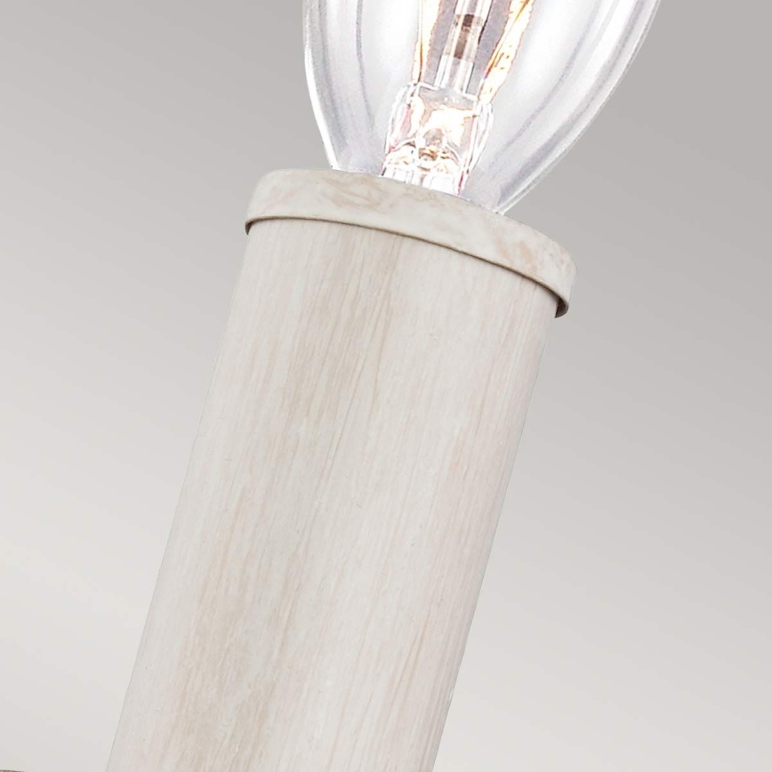 Feiss - Aplique de parede HARTSVILLE 1xE14/40W/230V bege/castanho