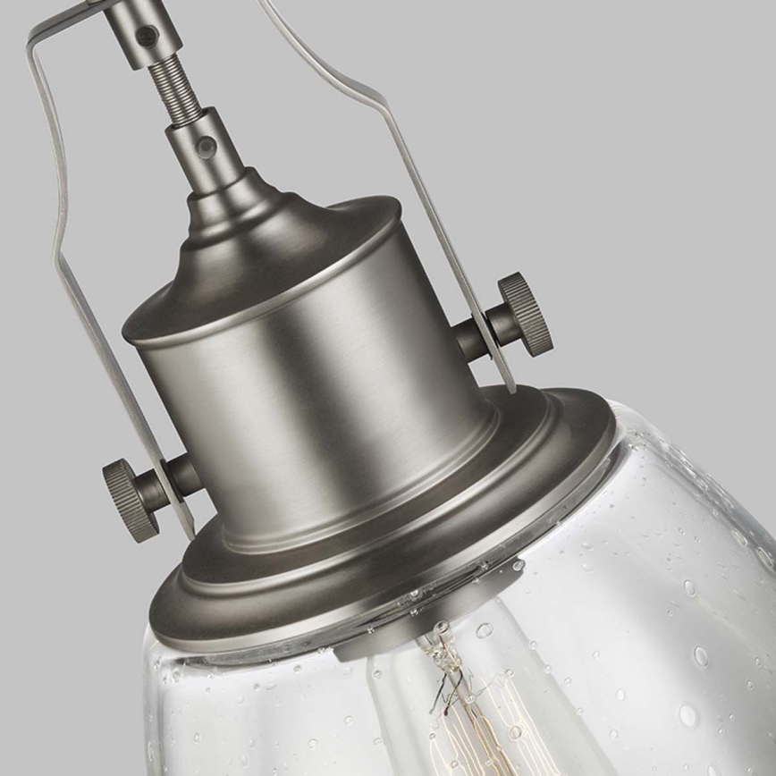 Feiss - Candeeiro suspenso HOBSON 1xE27/60W/230V prateado