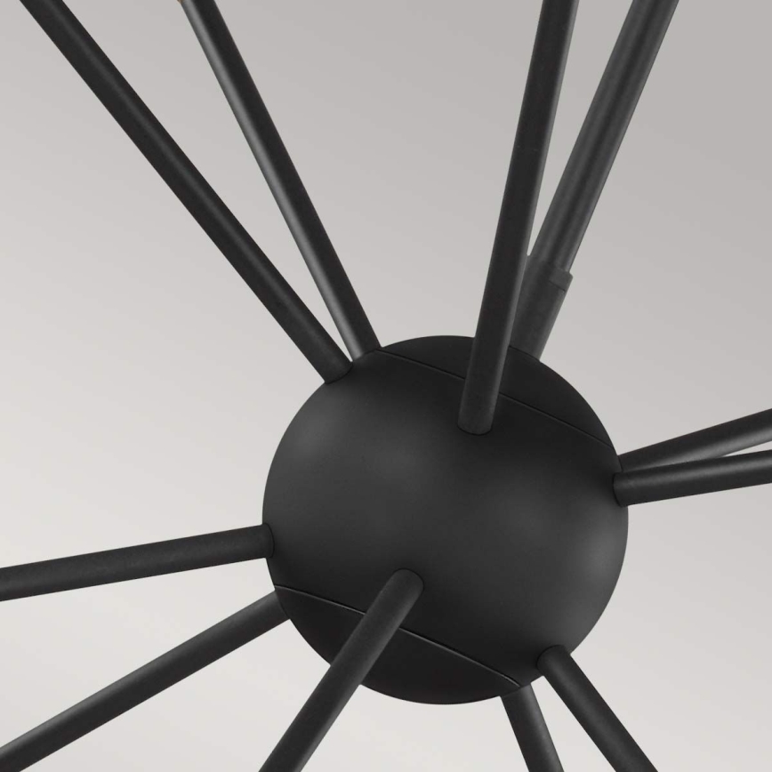 Feiss - Candeeiro suspenso LED JAX 10xG9/3W/230V preto/dourado