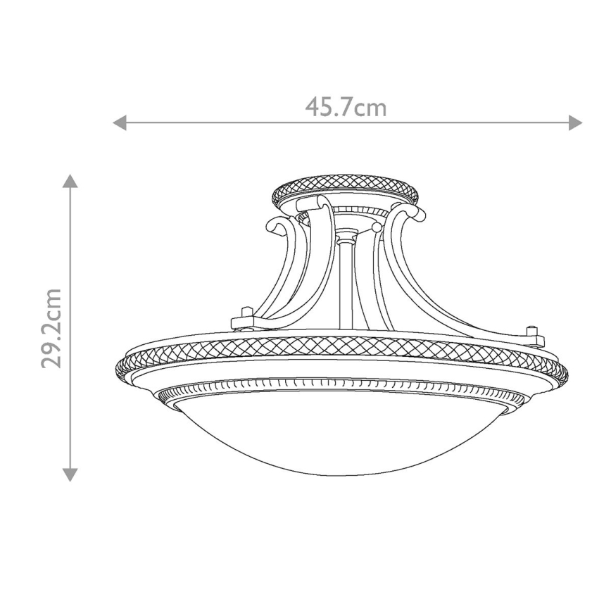 Feiss - Candeeiro integrado KELHAM HALL 2xE27/60W/230V