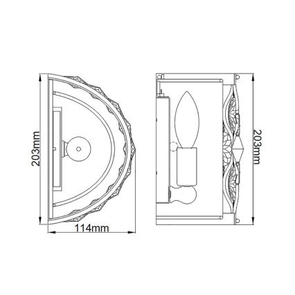 Feiss - Iluminação de parede LUCIA 1xE14/40W/230V