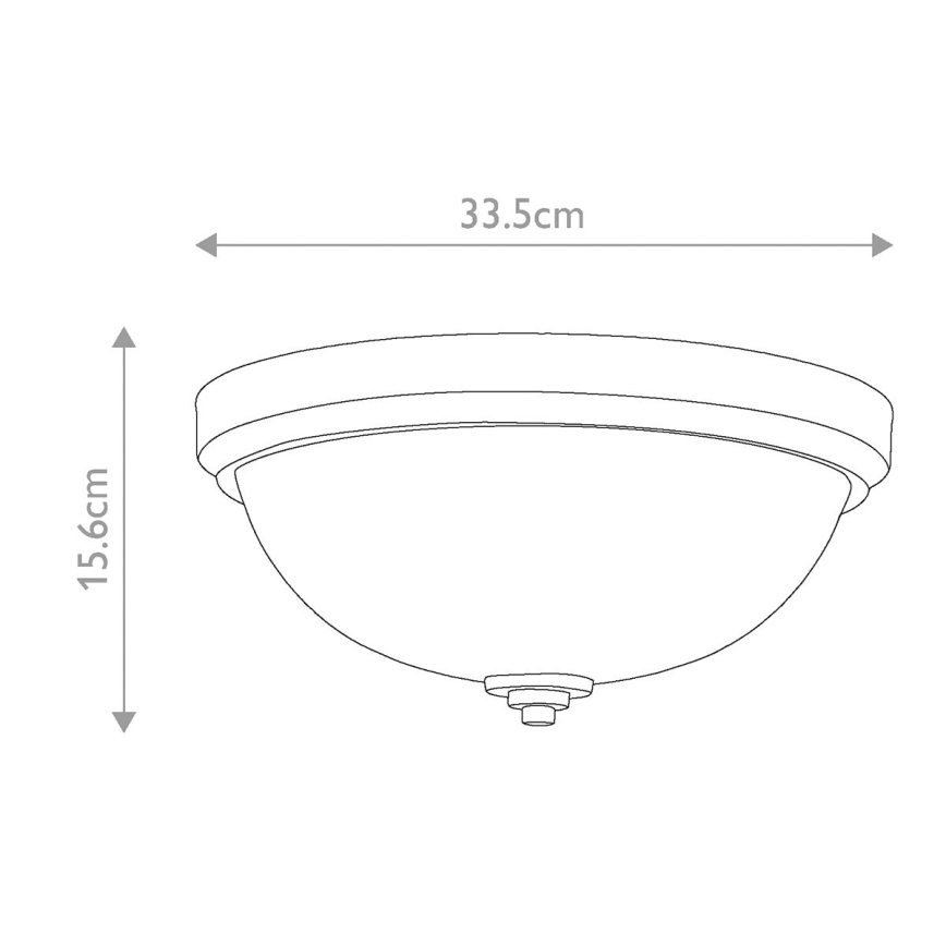 Feiss - Iluminação de teto para casa de banho MALIBU 2xE27/60W/230V IP44