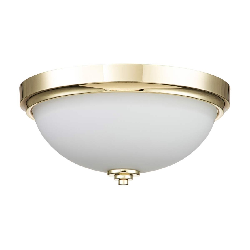 Feiss - Candeeiro de teto para casa de banho MALIBU 2xE27/60W/230V IP44 dourado