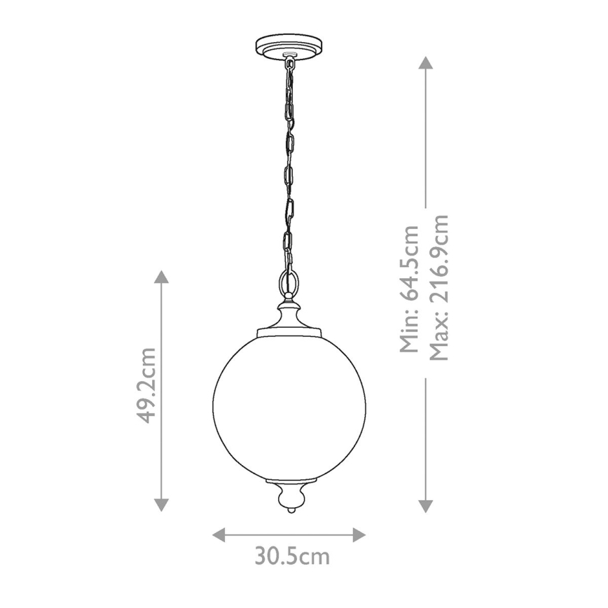 Feiss - Candeeiro suspenso PARKMAN 1xE27/60W/230V