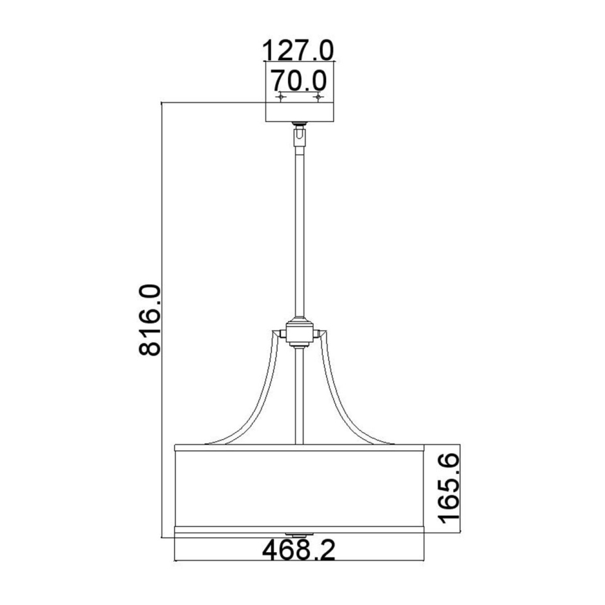 Feiss - Candeeiro suspenso PROSPECT PARK 4xE27/60W/230V