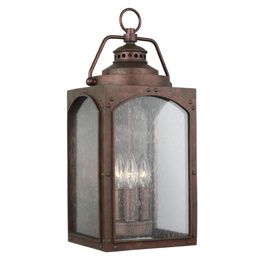 Feiss - Iluminação de parede exterior RANDHURST 3xE14/40W/230V IP44