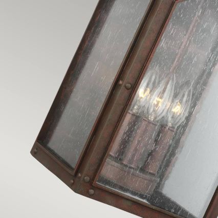Feiss - Iluminação de parede exterior RANDHURST 3xE14/40W/230V IP44