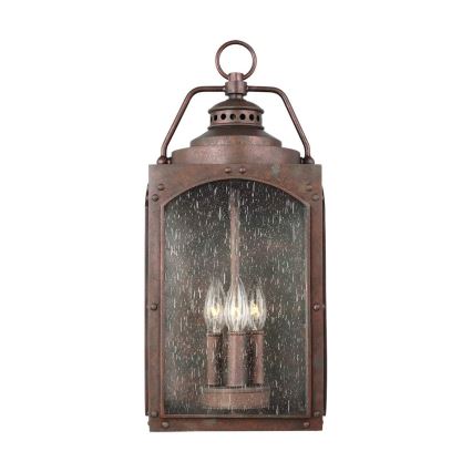 Feiss - Iluminação de parede exterior RANDHURST 3xE14/40W/230V IP44