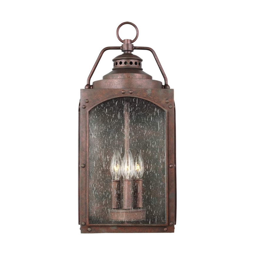 Feiss - Iluminação de parede exterior RANDHURST 3xE14/40W/230V IP44
