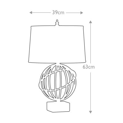 Feiss - Candeeiro de mesa SPENCER 1xE27/60W/230V