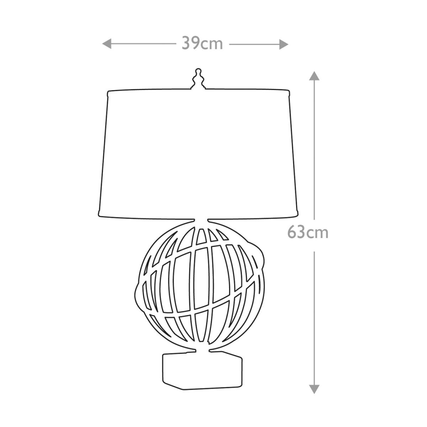 Feiss - Candeeiro de mesa SPENCER 1xE27/60W/230V