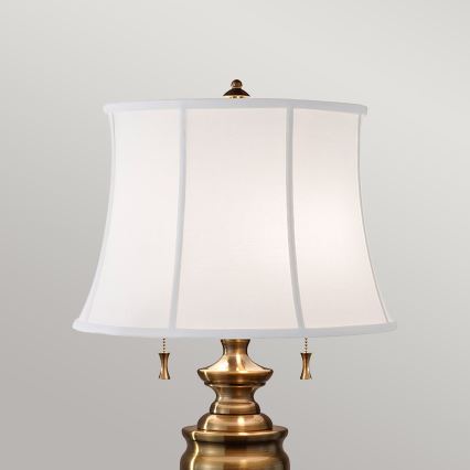 Feiss - Candeeiro de mesa STATEROOM 2xE27/60W/230V latão