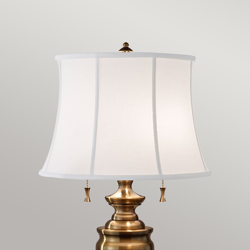 Feiss - Candeeiro de mesa STATEROOM 2xE27/60W/230V latão