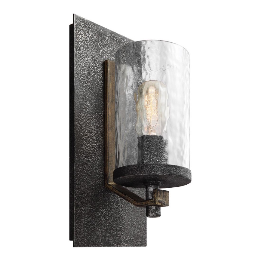 Feiss - Iluminação de parede ANGELO 1xE27/60W/230V preto