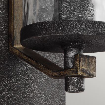 Feiss - Iluminação de parede ANGELO 1xE27/60W/230V preto