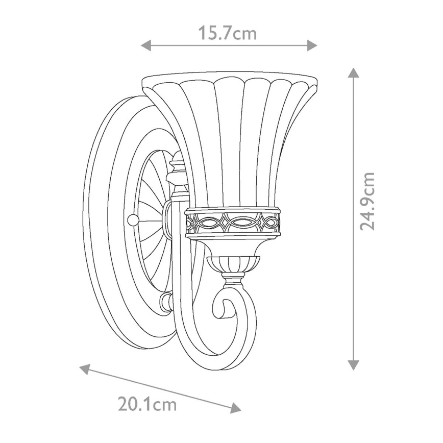Feiss - Iluminação de parede DRAWING ROOM 1xE27/60W/230V