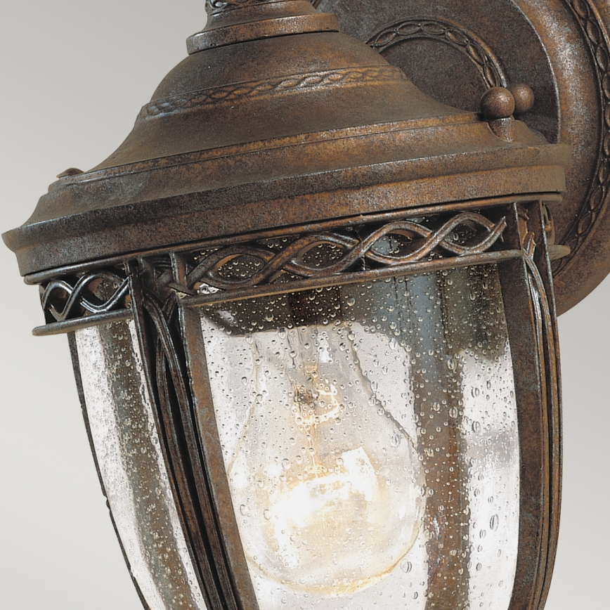 Feiss - Iluminação de parede exterior ENGLISH BRIDLE 1xE27/60W/230V IP44