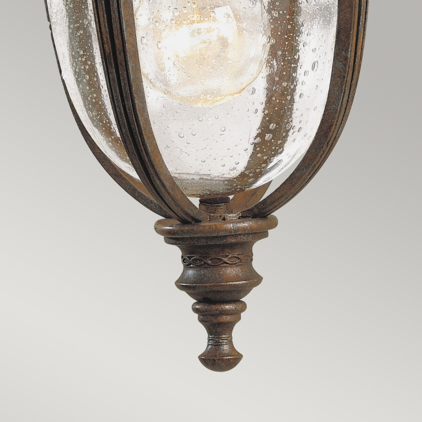 Feiss - Iluminação de parede exterior ENGLISH BRIDLE 1xE27/60W/230V IP44