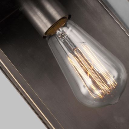 Feiss - Iluminação de parede exterior GLENVIEW 1xE27/60W/230V IP44 antracite