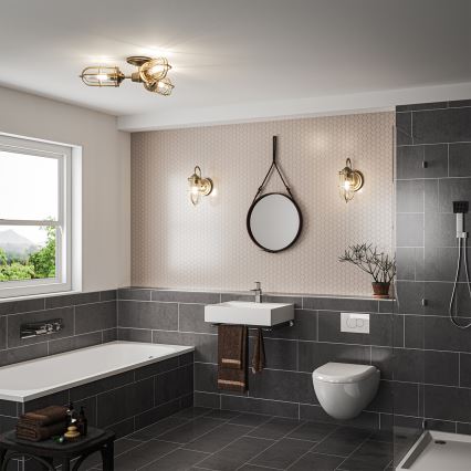 Feiss - Iluminação de parede exterior URBAN 1xE27/60W/230V IP44 bronze