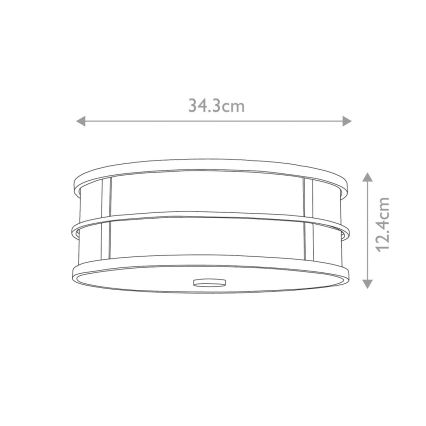 Feiss - Iluminação de teto FUSION 3xE27/60W/230V