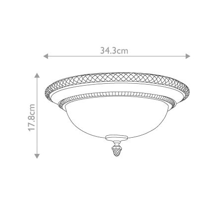 Feiss - Iluminação de teto KELHAM HALL 2xE27/60W/230V