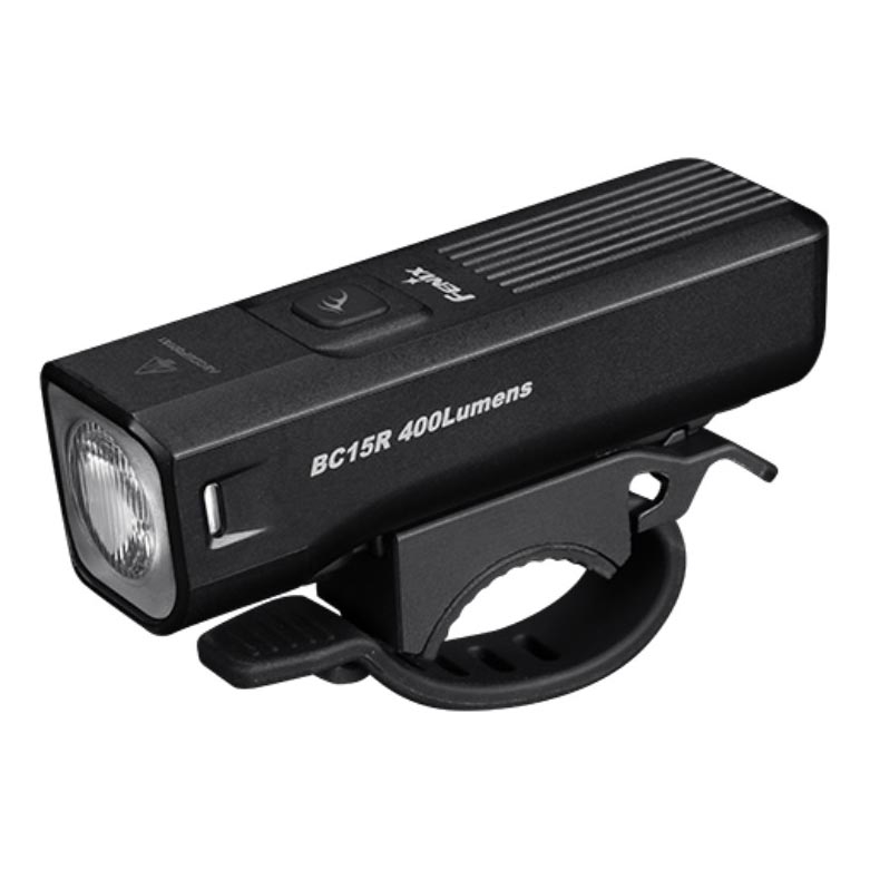 Fenix BC15R- Luz de bicicleta LED recarregável e regulável LED/USB IP66 400 lm 31,5 horas