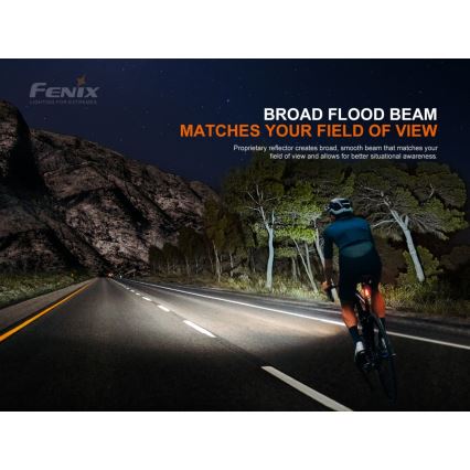 Fenix BC21RV30 - Iluminação de bicicleta recarregável LED/USB IP68 1200 lm 33 hrs