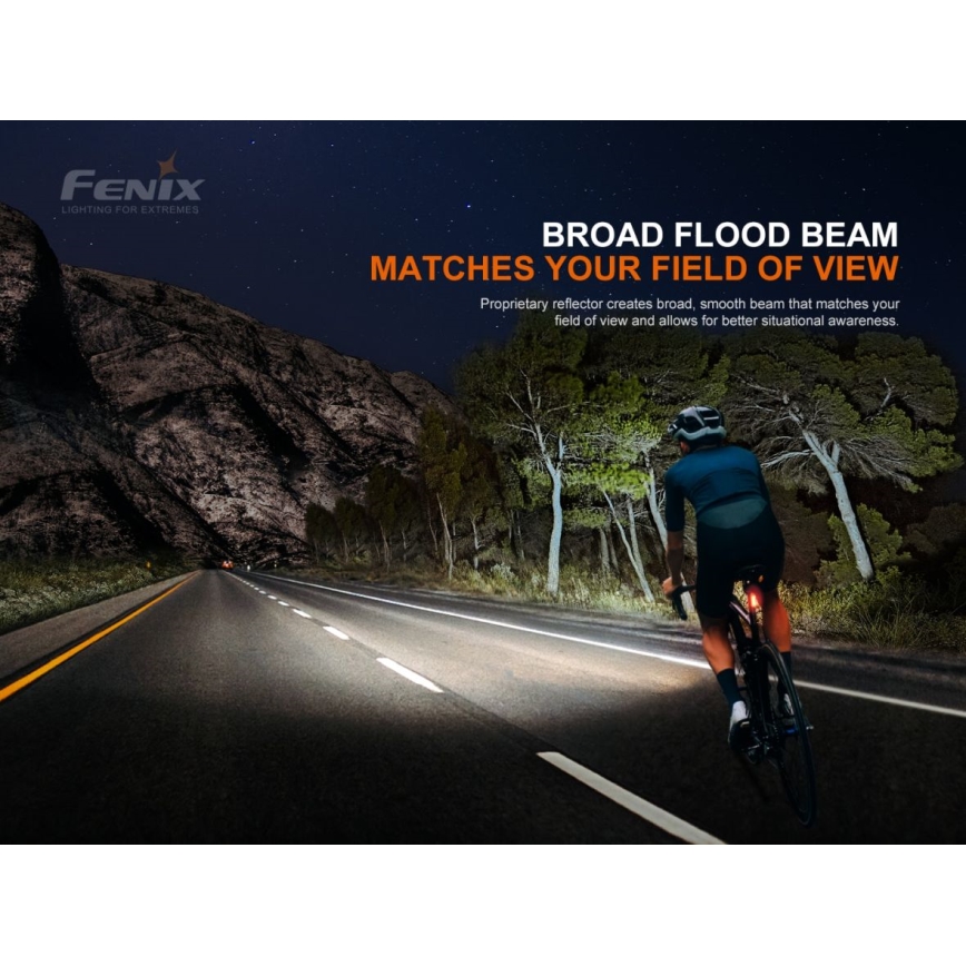 Fenix BC21RV30 - Iluminação de bicicleta recarregável LED/USB IP68 1200 lm 33 hrs