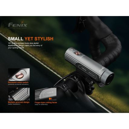 Fenix BC21RV30 - Iluminação de bicicleta recarregável LED/USB IP68 1200 lm 33 hrs