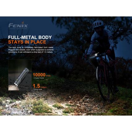 Fenix BC21RV30 - Iluminação de bicicleta recarregável LED/USB IP68 1200 lm 33 hrs