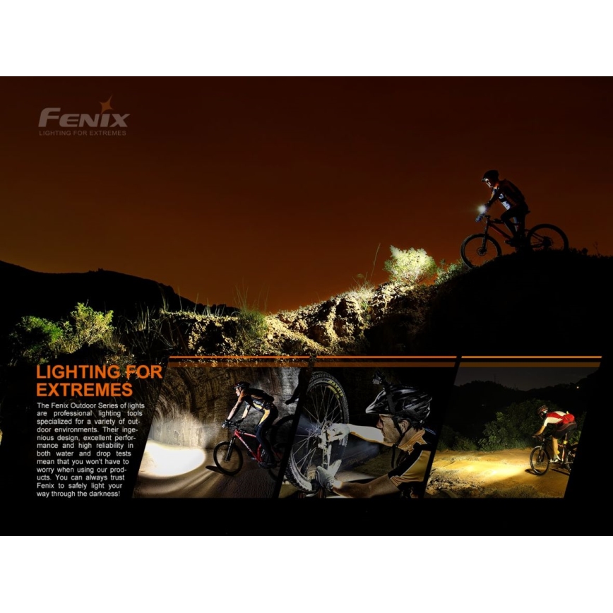 Fenix BC21RV30 - Iluminação de bicicleta recarregável LED/USB IP68 1200 lm 33 hrs