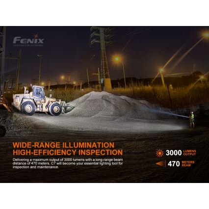 Fenix C7 - Lanterna recarregável com regulação LED 1xLED/1x21700 IP68 3000 lm 68 h