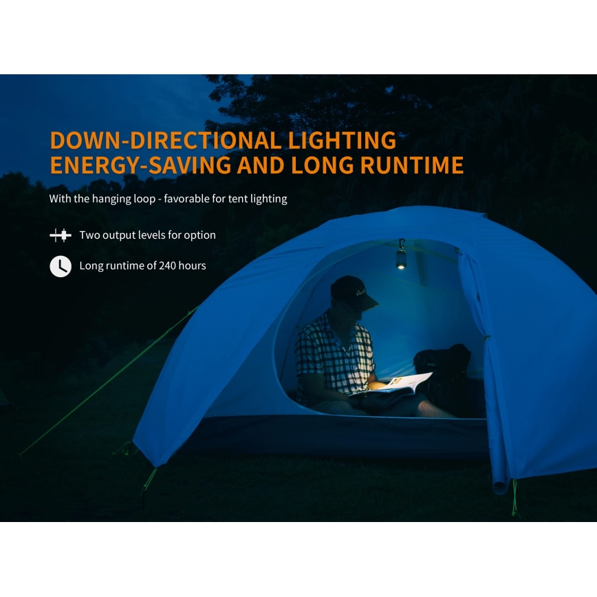 Fenix CL26RGREEN - LED Regulação portable rechargeable candeeiro LED/USB IP66 400 lm 400 h verde