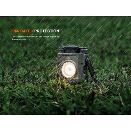Fenix CL27RGRE - Iluminação LED regulável LED/USB IP66 1600 lm 285 h