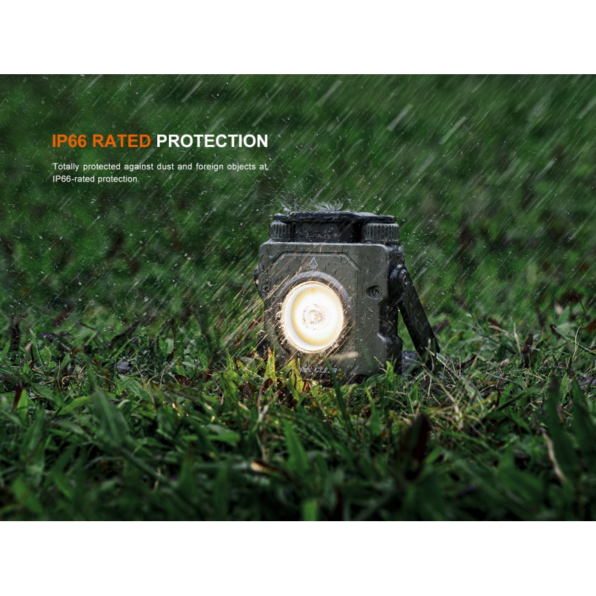 Fenix CL27RGRE - Iluminação LED regulável LED/USB IP66 1600 lm 285 h