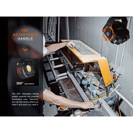 Fenix CL28R - Holofote recarregável com regulação e powerbank LED/USB IP66 2000 lm 360 h