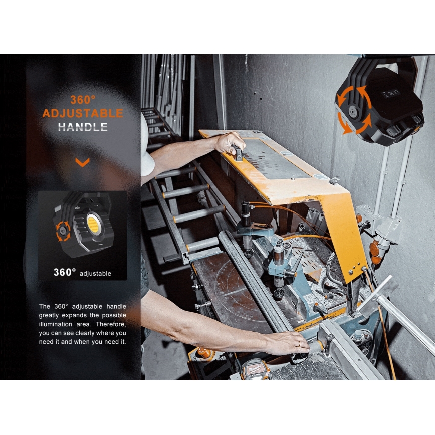 Fenix CL28R - Holofote recarregável com regulação e powerbank LED/USB IP66 2000 lm 360 h