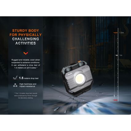 Fenix CL28R - Holofote recarregável com regulação e powerbank LED/USB IP66 2000 lm 360 h