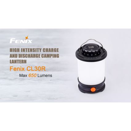 Fenix CL30R - Candeeiro portátil recarregável LED LED/USB IPX7 650 lm 300 h
