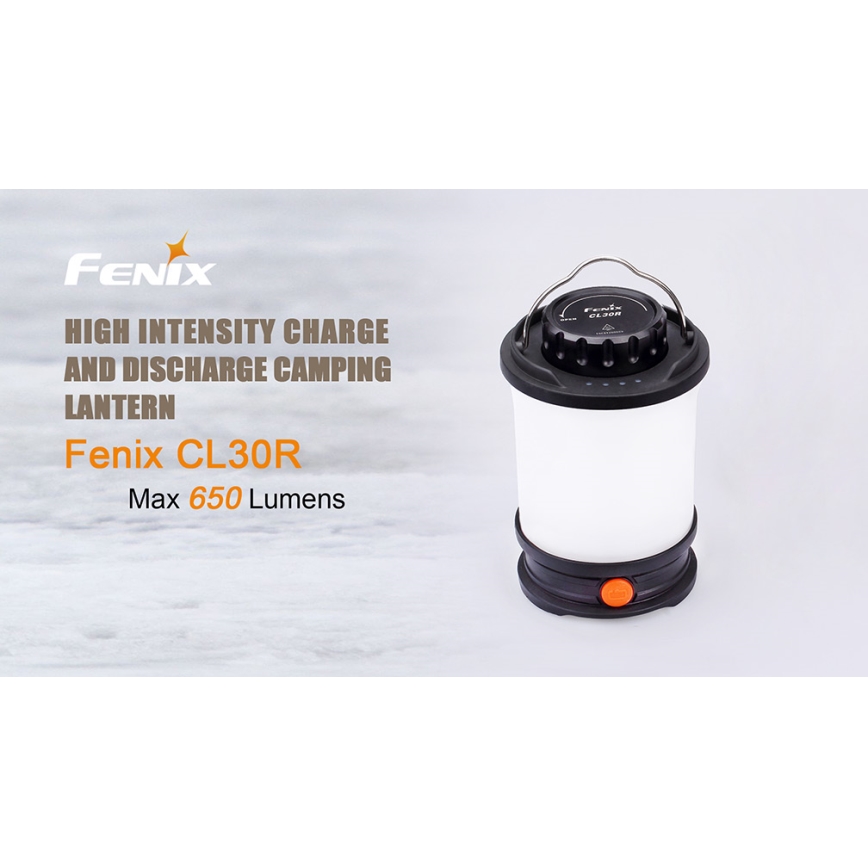 Fenix CL30R - Candeeiro portátil recarregável LED LED/USB IPX7 650 lm 300 h