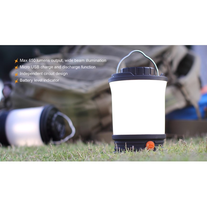 Fenix CL30R - Candeeiro portátil recarregável LED LED/USB IPX7 650 lm 300 h