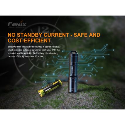 Fenix E01V20BLC - Lanterna LED LED/1xAAA IP68 100 lm 25 hrs