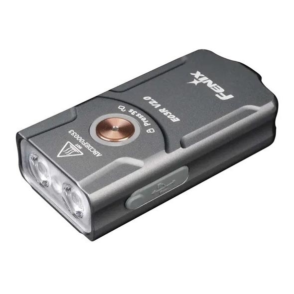 Fenix E03RV20GREY - Lanterna recarregável LED LED/USB IP66 500 brilhante 30 h 400 mAh