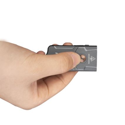 Fenix E03RV20GREY - Lanterna recarregável LED LED/USB IP66 500 brilhante 30 h 400 mAh