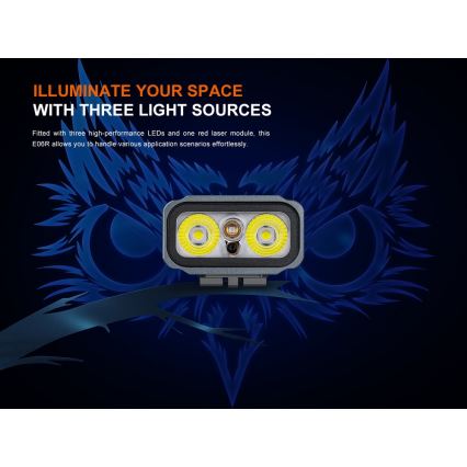 Fenix E06RTKS - Lanterna LED com regulação UV LED/USB IP66 700 lm 60 h 750 mAh turquesa