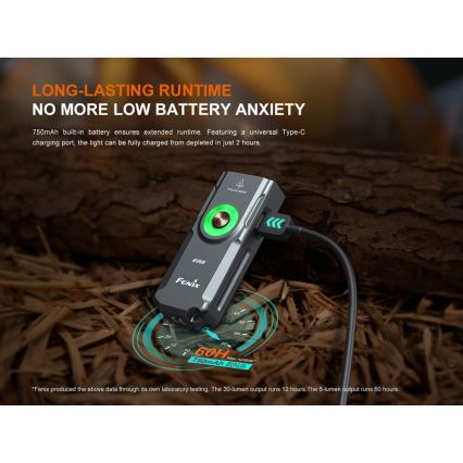 Fenix E06RTKS - Lanterna LED com regulação UV LED/USB IP66 700 lm 60 h 750 mAh turquesa