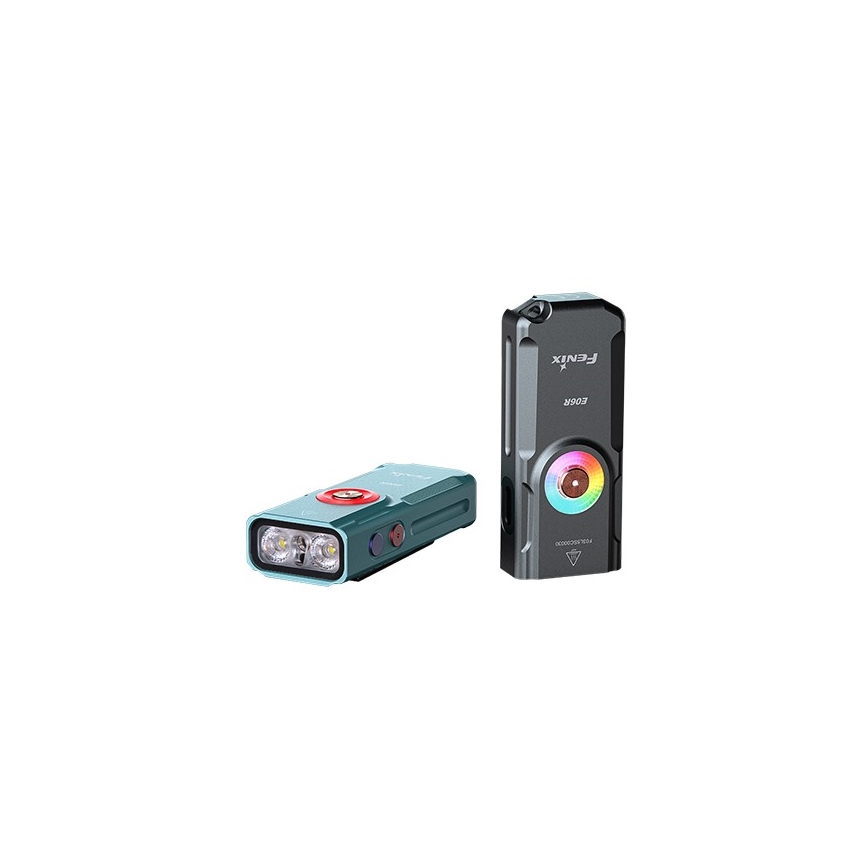 Fenix E06RTKS - Lanterna LED com regulação UV LED/USB IP66 700 lm 60 h 750 mAh turquesa