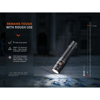Fenix E35RSETAODS - LED Regulação rechargeable flashlight LED/USB IP68 3100 lm 69 h + diffuser 26,5mm