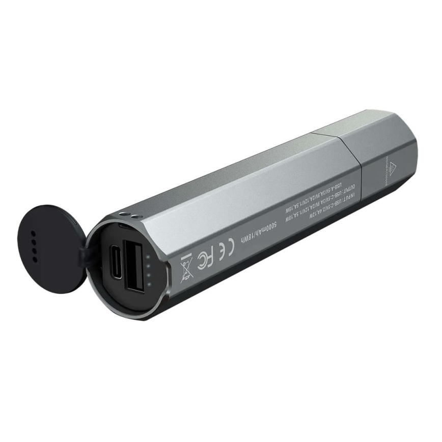 Fenix ECPBLCK - Lanterna recarregável LED com uma power bank USB IP68 1600 lm 504 h preto
